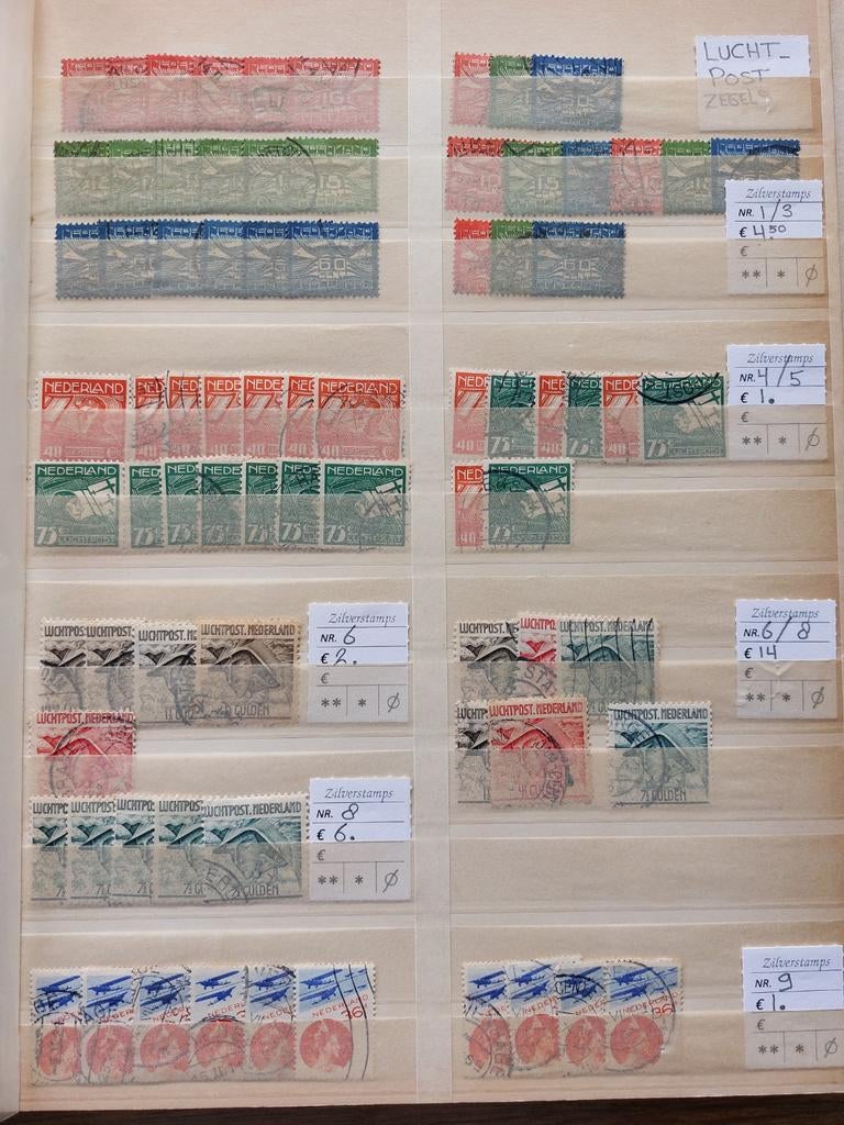 Nederland partijtje oude postzegels luchtpost en dienst, Postzegels en Munten, Postzegels | Nederland, Ophalen of Verzenden