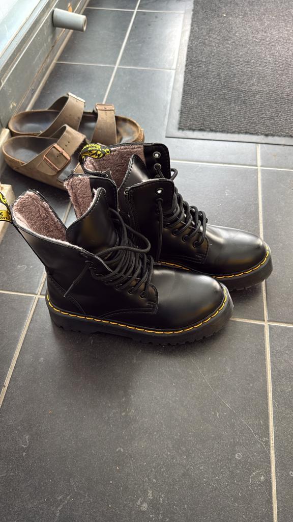 Dr. Martens Jadon Smooth Leren Platform Laarzen, Kleding | Dames, Schoenen, Nieuw, Lage of Enkellaarzen, Zwart, Ophalen of Verzenden