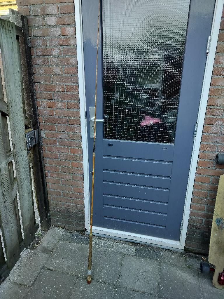 Antieke houten werphengel, Ophalen, Gebruikt, Werphengel