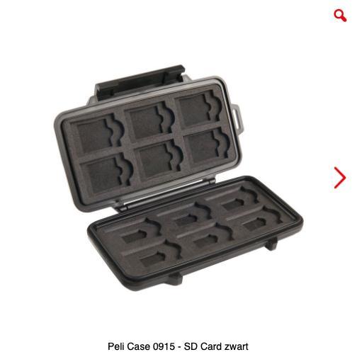 Peli 0915 SD Card Case voor foto geheugenkaart, Audio, Tv en Foto, Fotografie | Geheugenkaarten, Nieuw, SD, Fotocamera, Ophalen of Verzenden