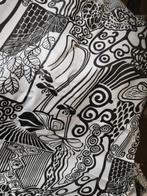 lap stof zwart wit groot, Hobby en Vrije tijd, Stoffen en Lappen, Ophalen of Verzenden