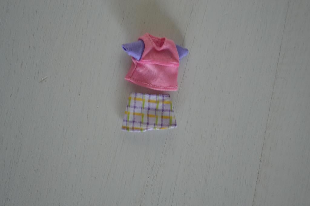 Barbie Chelsea Kelly Steffi Evi Love t-shirt en rokje, Ophalen of Verzenden, Zo goed als nieuw, Barbie