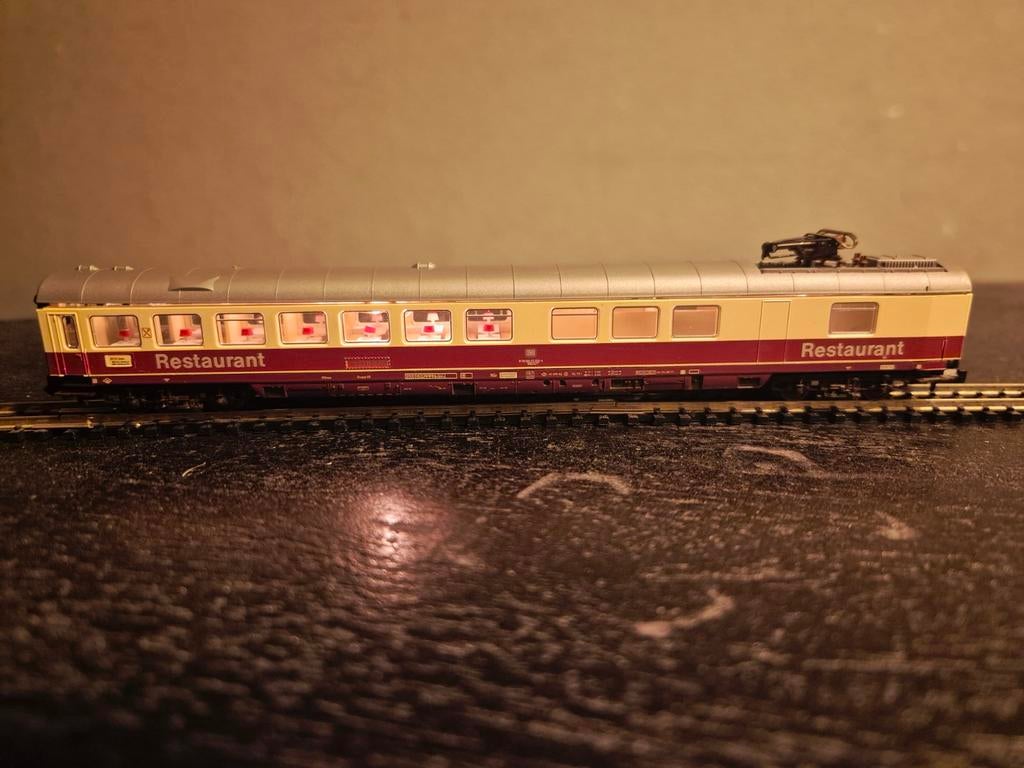 Fleischmann 8162 DB Restaurant Rijtuig N-spoor, Hobby en Vrije tijd, Modeltreinen | N-Spoor, Ophalen of Verzenden, Gebruikt, Wagon