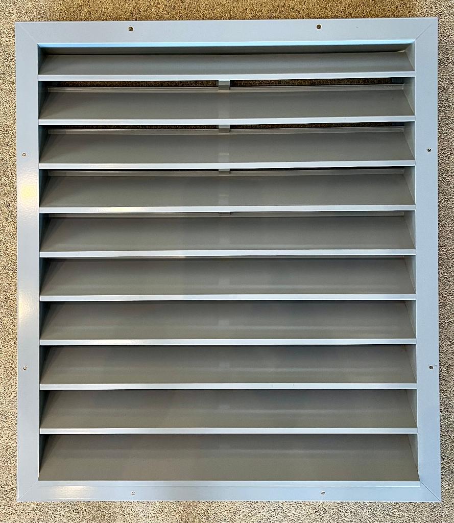 Grada buitenmuurrooster aluminium 700x800 - RAL 7001, Ophalen of Verzenden, Zo goed als nieuw, Ventilator en Afzuiger