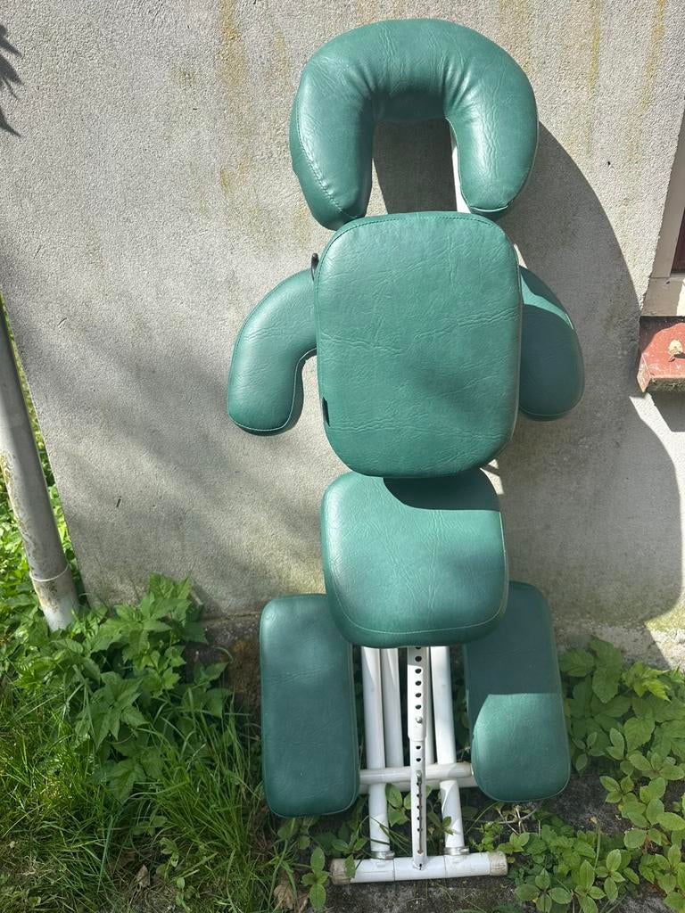 Massagestoel, groen voor oa shiatsu, merk ecopostural, Ophalen, Zo goed als nieuw, Massagestoel of Kussen