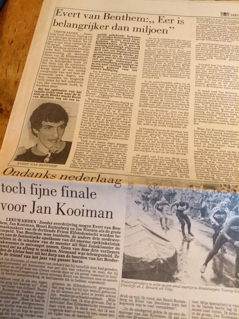 Elfstedentocht  1985 bijlage Leeuwarder Courant., Ophalen of Verzenden, 1980 tot heden, Tijdschrift