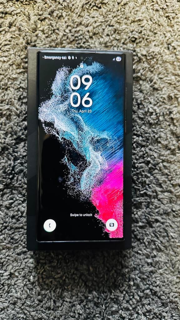 Samsung S22 Ultra, Telecommunicatie, Mobiele telefoons | Samsung, Zwart, Ophalen of Verzenden, Zo goed als nieuw, Galaxy S22