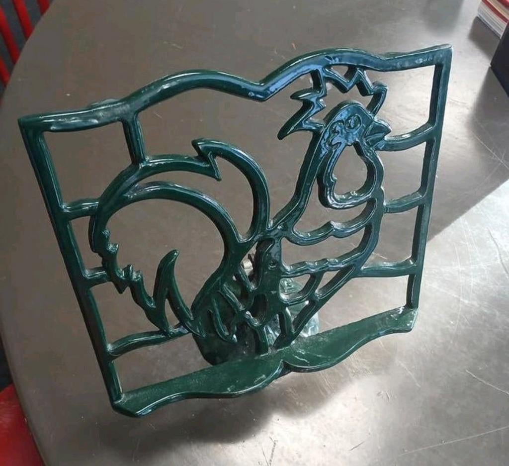 Vintage Kookboekstandaard met Haan Design, Ophalen of Verzenden, Metaal, Overige merken, Groen