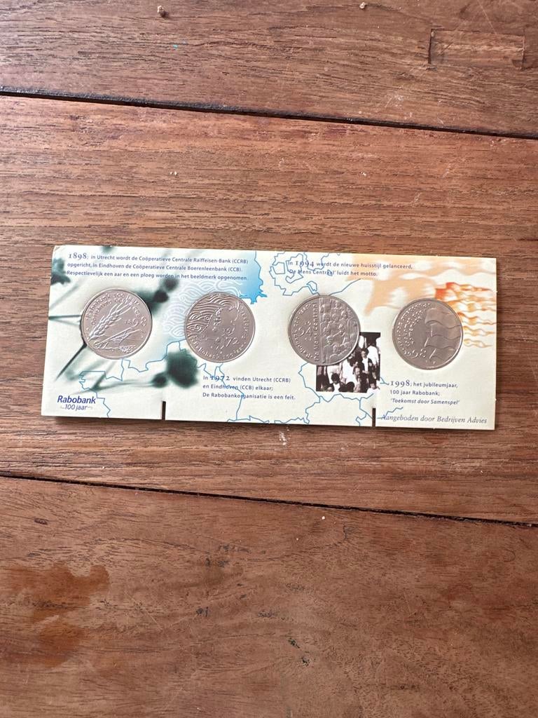Rabobank 100 Jaar Vorstinnen Munten Set 1898-1998, Postzegels en Munten, Ophalen of Verzenden, Koningin Wilhelmina, Overige waardes