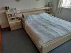 Tweepersoons bed met elektrisch verstelbare Auping bedbodems, Ophalen, Tweepersoons, 160 cm, Hout