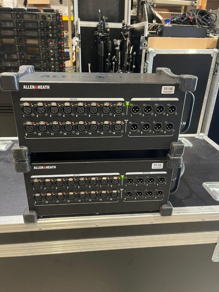 2x Allen & Heath DX168 digitale stagebox, Gebruikt, Overige typen, Ophalen of Verzenden, Allen & Heath