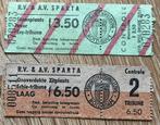 2 x toegangskaartje Sparta begin jaren 70, Ophalen of Verzenden, Gebruikt, Sparta
