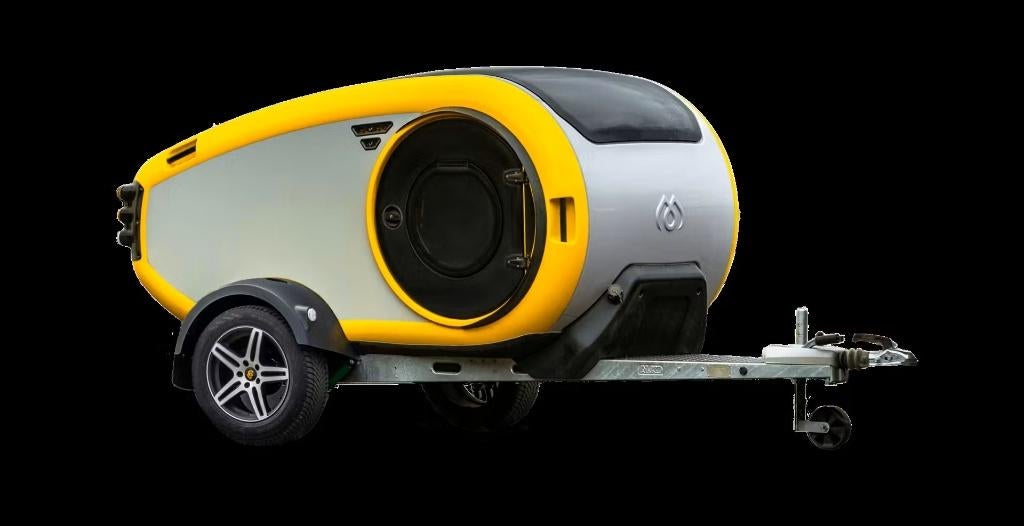 Mink S - mini caravan - teardrop - camper, Caravans en Kamperen, Ophalen, Zo goed als nieuw