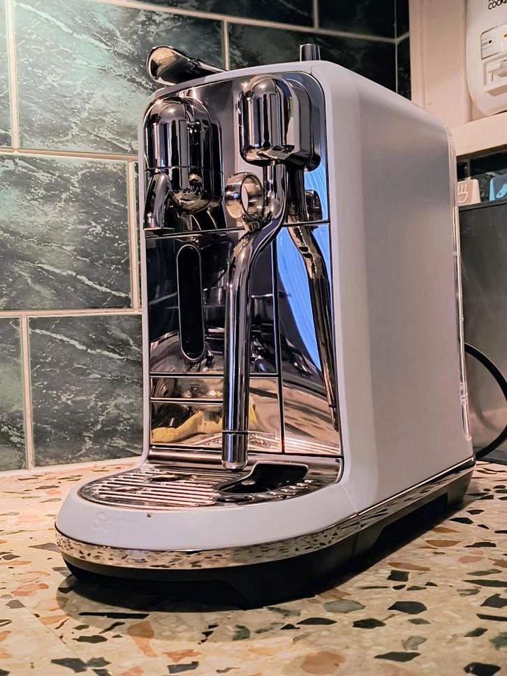 Sage Creatista Plus – Wit, Witgoed en Apparatuur, Koffiezetapparaten, Zo goed als nieuw, Koffiepads en cups, Koffiemachine, 1 kopje