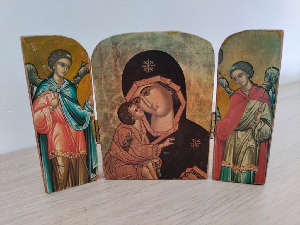 3 luik Frans icoontje 7,50, Verzenden