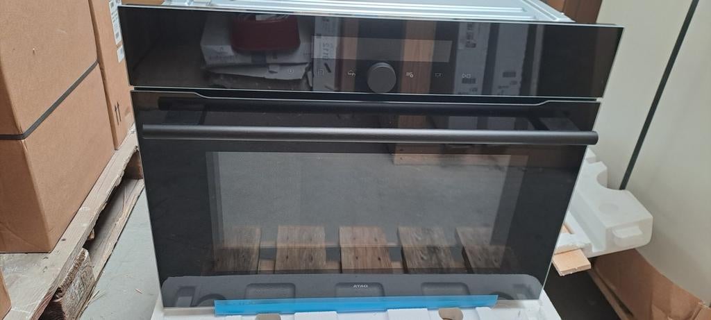 Nieuwe Atag CX4771B Combi Oven Magnetron Zwart, Ophalen, Nieuw, Oven met grill, Inbouw