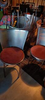 Frans van Praet voor Belgo Chrom Sevilla Eetkamerstoelen 6st, Ophalen of Verzenden