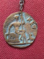 Bronzen Penning Hanger KEO - Herder & Zeilschip, Postzegels en Munten, Ophalen of Verzenden, Brons, Buitenland