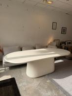 Ovale beige japandi eettafel, Huis en Inrichting, Tafels | Eettafels, Ophalen, Gebruikt, 200 cm of meer, 50 tot 100 cm