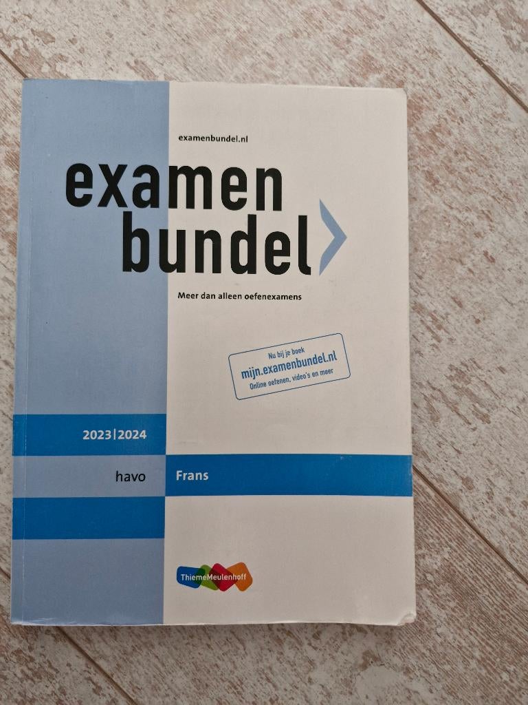 Examenbundel Frans Havo, Boeken, Ophalen of Verzenden, Zo goed als nieuw, HAVO, Frans