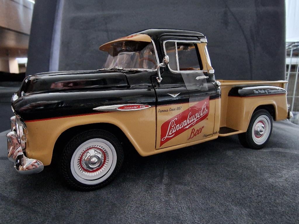 Chevrolet 3100 Stepside Pick-Up"Leinenkugle's"Autoworld 1:18, Overige merken, Christian@diecastcompany.nl, Auto, Diecast Company