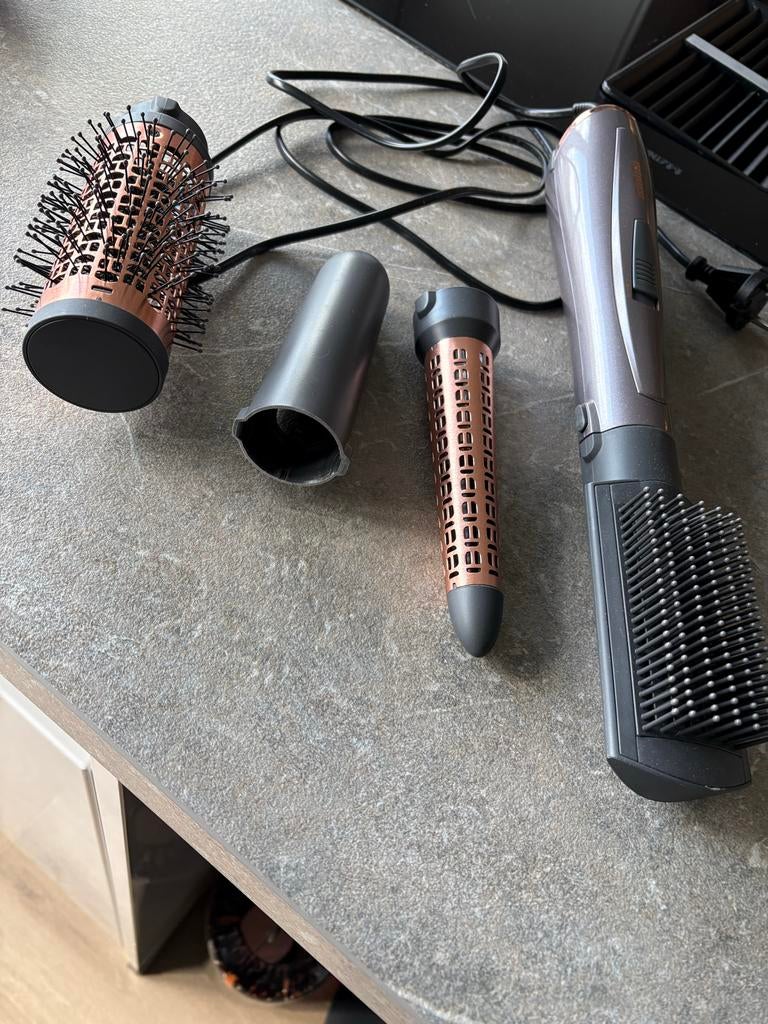 Krulborstel / Föhnborstel met opzetstukken, Witgoed en Apparatuur, Ophalen, Zo goed als nieuw, Haarverzorging