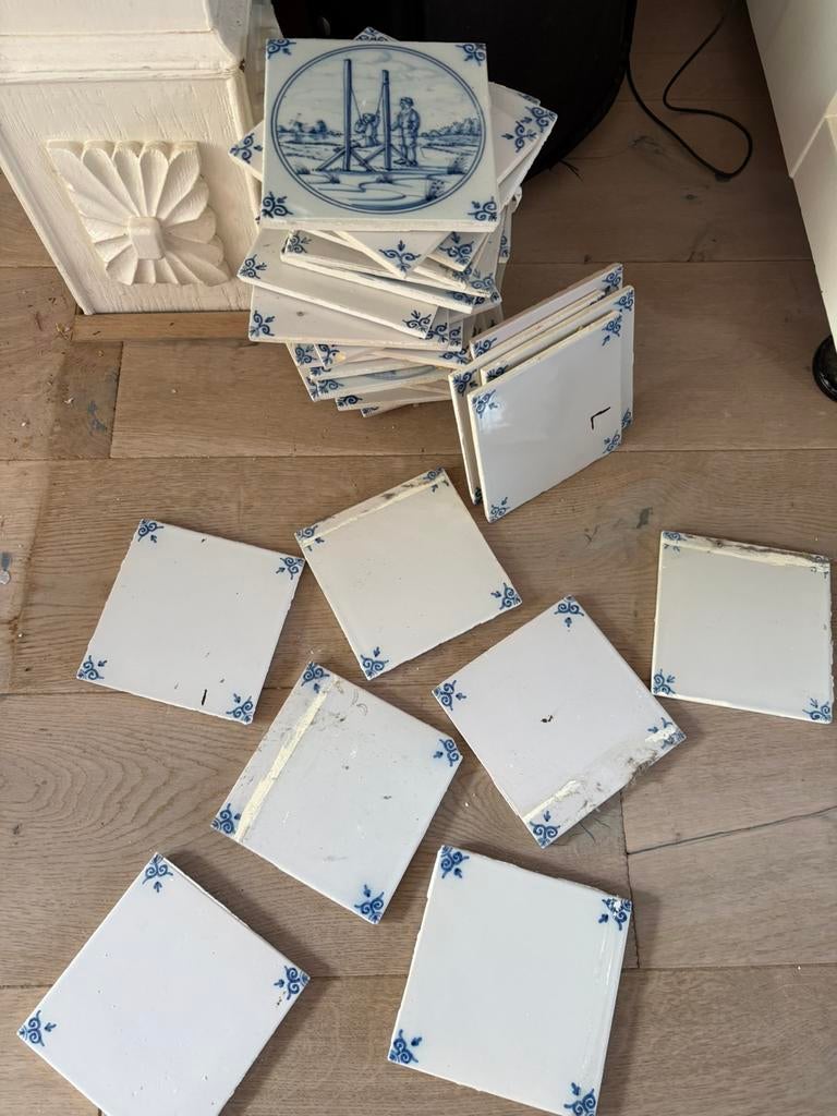 ( oude) tegeltjes, Minder dan 50 cm, Ophalen of Verzenden, Zo goed als nieuw, Minder dan 100 cm