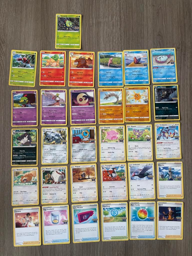 Pokémon GO TCG Kaarten - €0,30 per stuk - set €6,00, Ophalen of Verzenden, Gebruikt, Meerdere kaarten