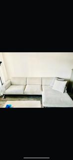 Lichtgrijze hoekbank, Huis en Inrichting, Banken | Complete zithoeken, Ophalen, Zo goed als nieuw