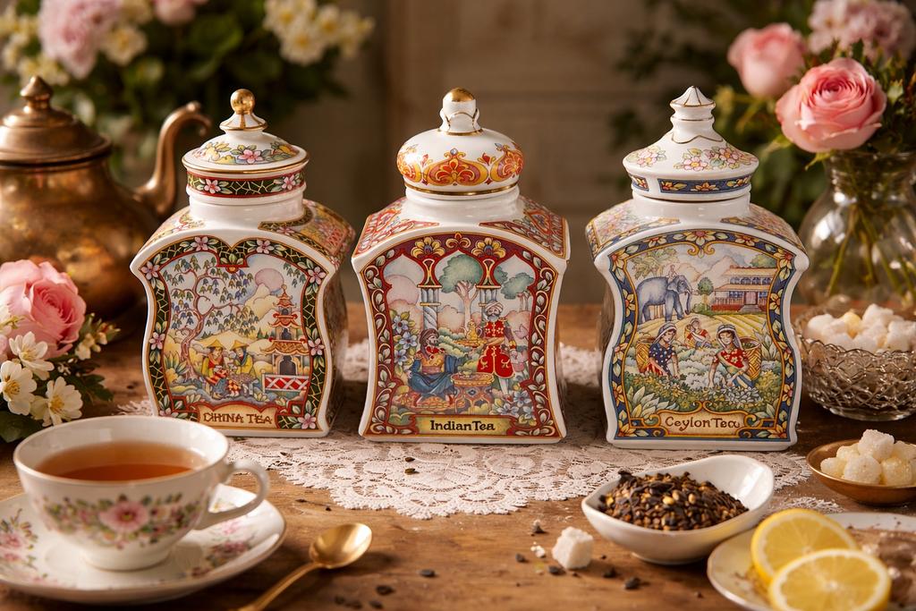 Set van 3 Vintage Sadler Porseleinen Theebussen, Ophalen of Verzenden