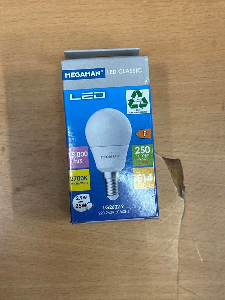 Megaman LED Classic E14 Warm Wit 2.9W (25W equivalent), Huis en Inrichting, Lampen | Losse lampen, Nieuw, Led-lamp, Minder dan 30 watt
