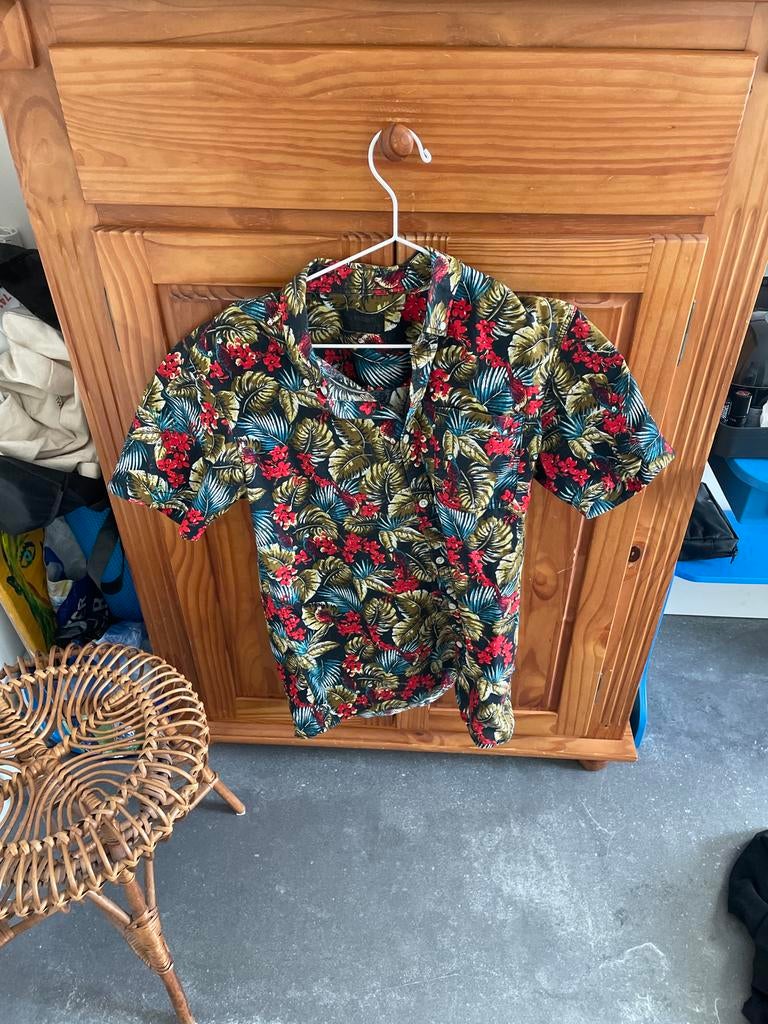 Zomers Hawaï overhemd met bloemenprint, Ophalen, Gedragen, Overige kleuren, Overige halswijdtes
