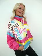 *Abfab Vintage Kleurrijke 90's Trainingsjack S/M*, Maat 38/40 (M), Overige typen, Marcel Clair, Ophalen of Verzenden