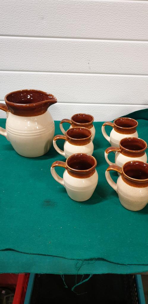 -	Pitcher stoneware set, chesterfield steengoed, Ophalen of Verzenden, 'T Olde Gre-j, Info@toldegrej.nl, Endepoelstraat 20f Didam