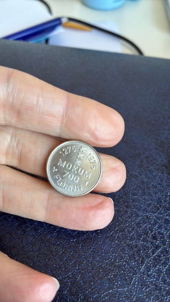 1975 mokum amsterdam, Postzegels en Munten, Penningen en Medailles, Ophalen of Verzenden, Overige materialen