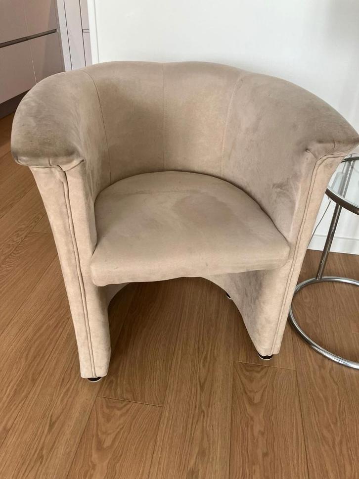 clubfateuil, Huis en Inrichting, Fauteuils, Gebruikt, Stof, 50 tot 75 cm, Minder dan 75 cm, Ophalen