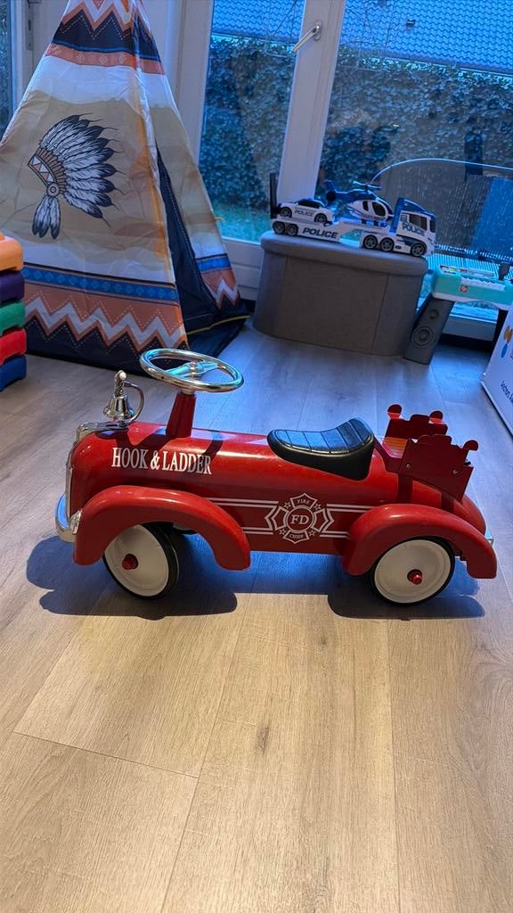 Vintage Brandweerauto loopauto, Ophalen of Verzenden, Zo goed als nieuw, Overige merken