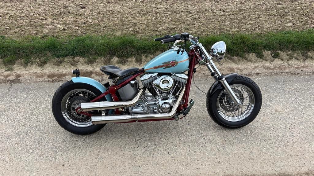 Harley Davidson customized FXST Twin Cam Carburateur 2001, 2 cilinders, Chopper, Gebruikt, Particulier