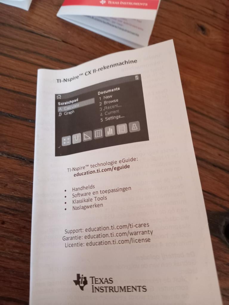 Texas TI-nspire CX II-T grafische rekenmachine, Diversen, Rekenmachines, Ophalen of Verzenden, Grafische rekenmachine