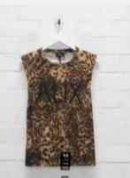 ALIX the Label - Mooie leopardprint tee maat XS - Nieuw €69, Alix the label, Bruin, Nieuw, Ophalen of Verzenden