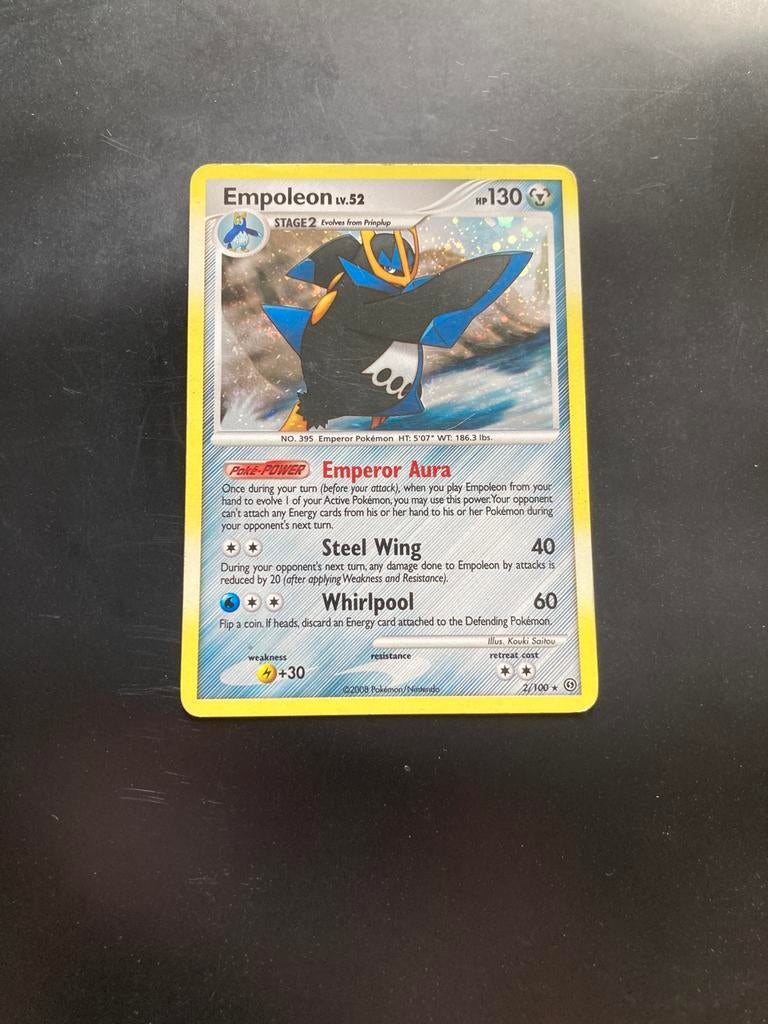 Pokemon kaart Empoleon Holo, Ophalen of Verzenden, Zo goed als nieuw