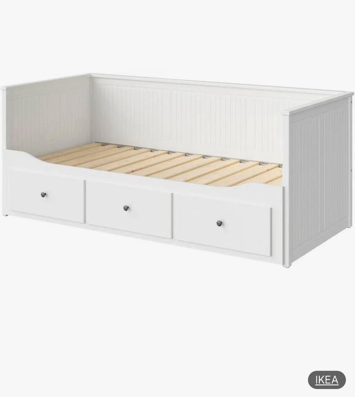 IKEA HEMNES opknapper, Huis en Inrichting, Slaapkamer | Bedden, Zo goed als nieuw, Eenpersoons, 90 cm, Hout, Wit, Ophalen