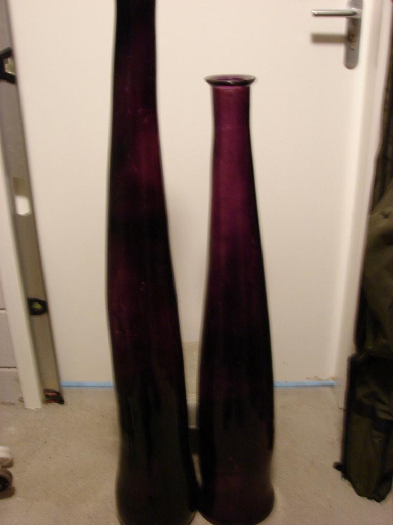 vazen glas, Huis en Inrichting, Woonaccessoires | Vazen, Overige kleuren, Ophalen of Verzenden, Minder dan 50 cm, Glas