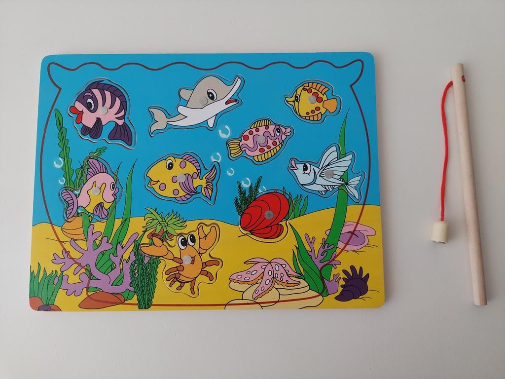 Vis magneet puzzel, Ophalen of Verzenden, Zo goed als nieuw