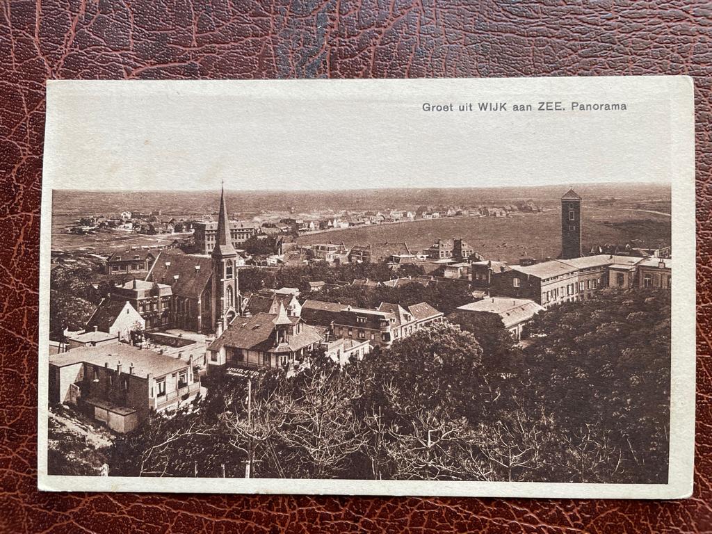 ansichtkaart van Wijk aan Zee, Panorama., Verzenden, 1920 tot 1940, Noord-Holland