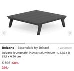 Exterioo Bolzano loungetafel in zwart aluminium nieuw, Ophalen, Nieuw, Vierkant, Aluminium