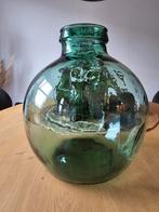 Prachtige en zeer grote groene VIRESA Vaas in topstaat €49, Ophalen of Verzenden, Minder dan 50 cm, Groen, Glas