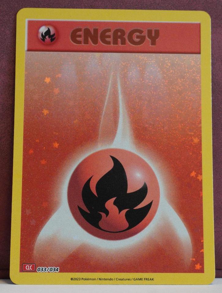 Fire Energy Holo 033-034 Charizard & Ho-Oh EX Deck Pokémon, Hobby en Vrije tijd, Verzamelkaartspellen | Pokémon, Nieuw, Losse kaart