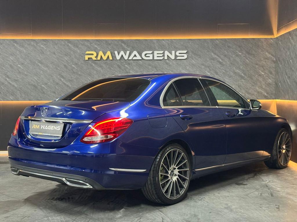 Mercedes-Benz C-klasse 180 | AUTOMAAT |19" VELGEN, Auto's, Mercedes-Benz, Automaat, Euro 6, Blauw, Bluetooth