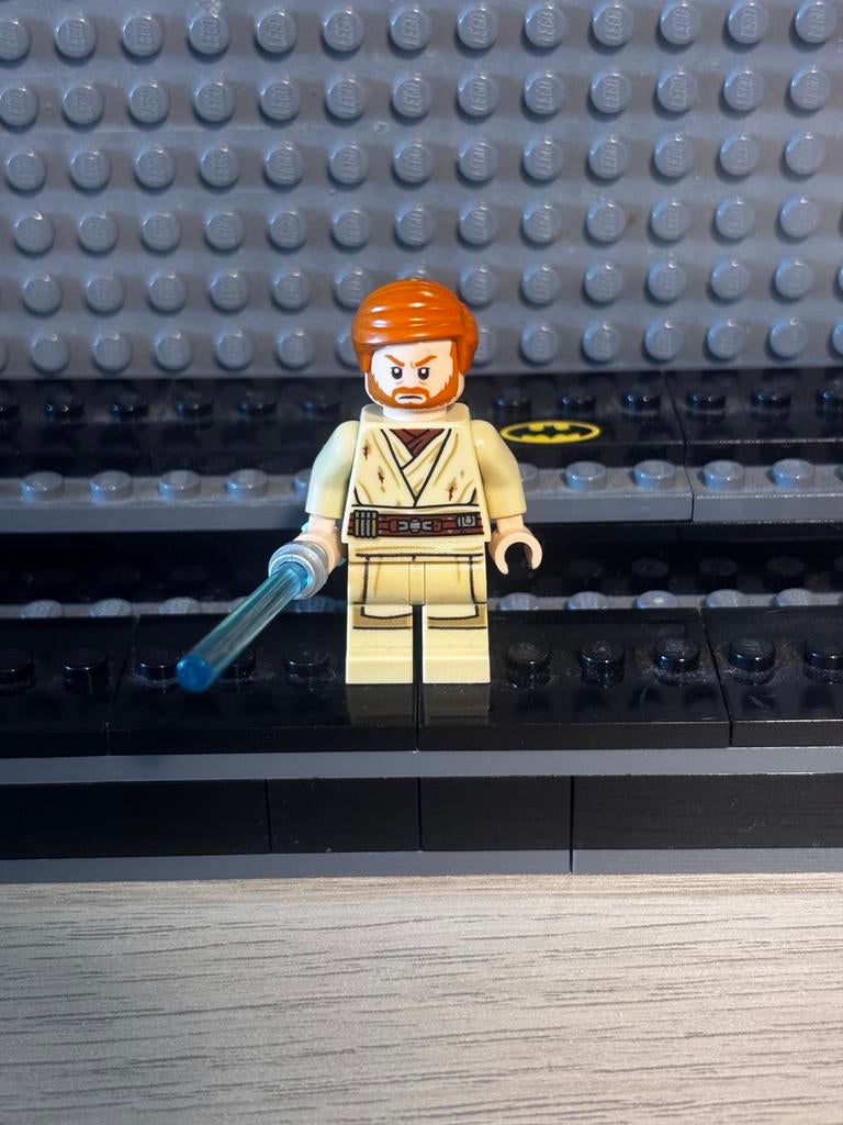 Lego Star Wars Obi-Wan Kenobi Minifiguur, Ophalen of Verzenden, Zo goed als nieuw, Actiefiguurtje